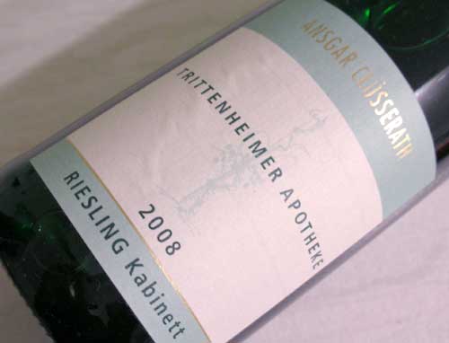 Eva Clüsserath's 2008 Riesling Kabinett